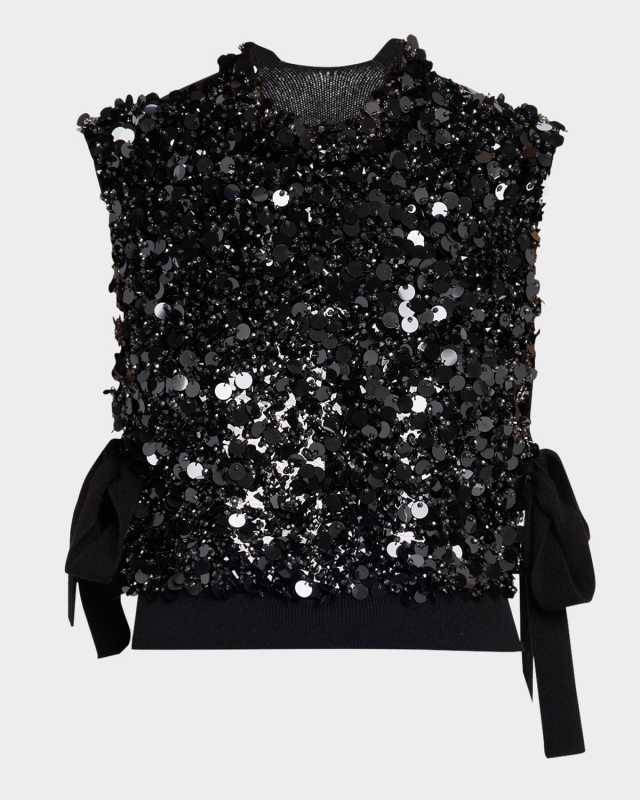 Cosima Embroidered Cashmere Vest